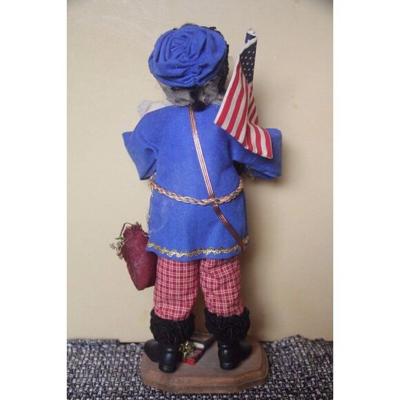 Kathleen bush 1991 signed vintage as is handmade drummer holiday Christmas decor - Picture 3 of 12